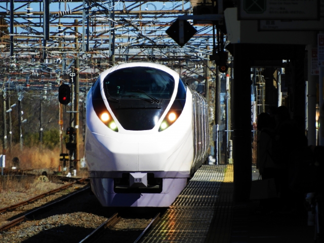 水戸と東京を結ぶ電車のイメージ