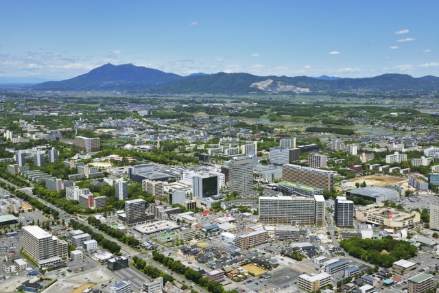 つくば市の市街地のイメージ