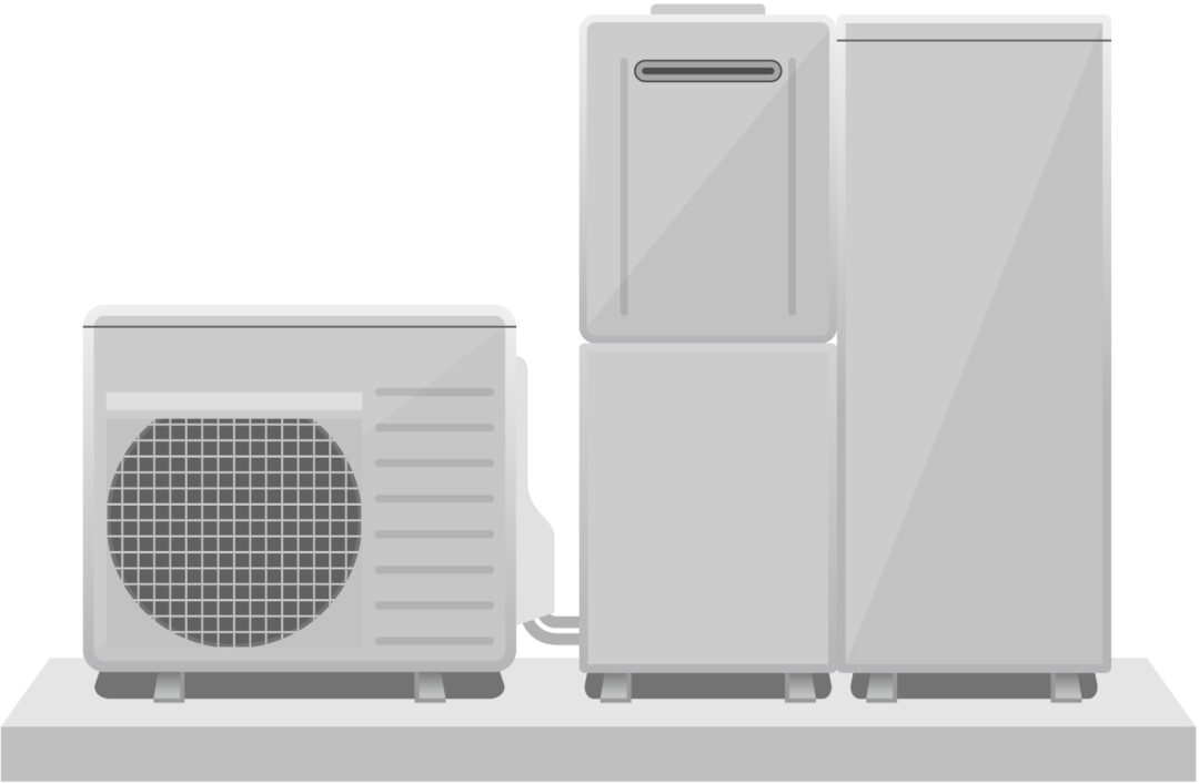 ハイブリッド給湯器のイメージ