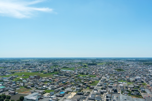 水戸市の広い街並みのイメージ