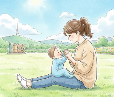 笠間で幸せに暮らすママ・赤ちゃんのイメージ